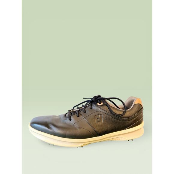 Footjoy Contour Series Black Leather Golf Shoes. Men\'s 9.5 M